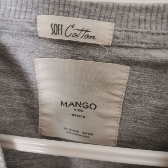 2/$15 Mango kids sweatshirt size 3-4 years - Picture 3 of 4